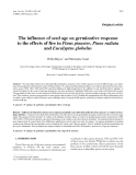 Báo cáo khoa học: "The influence of seed age on germinative response to the effects of fire in Pinus pinaster, Pinus radiata and Eucalyptus globulus"