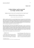 Báo cáo khoa học: "Carbon balance and tree growth in a Fagus sylvatica stand"