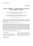 Báo cáo khoa học: "Genetic variability of a scattered temperate forest tree: Sorbus torminalis L. (Crantz)"