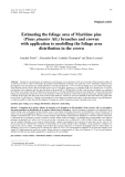 Báo cáo khoa học: "Estimating the foliage area of Maritime pine (Pinus pinaster Aït.) branches and crowns with application to modelling the foliage area distribution in the crown"