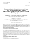 Báo cáo khoa học: "Ectomycorrhization of Acacia holosericea A. Cunn. ex G. Don by Pisolithus spp. in Senegal: Effect on plant growth and on the root-knot nematode Meloidogyne javanica Robin Duponnois"