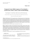 Báo cáo toán học: "Compared water deficit response of two Populus x euramericana clones, Luisa Avanzo and Dorskamp"