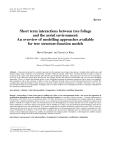 Báo cáo toán học: "Short term interactions between tree foliage and the aerial environment: An overview of modelling approaches available for tree structure-function model"