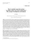 Báo cáo toán học: "How to include organ interactions in models of the root system architecture? The concept of endogenous environment "