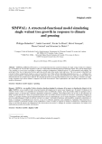 Báo cáo toán học: "SIMWAL: A structural-functional model simulating single walnut tree growth in response to climate and pruning"