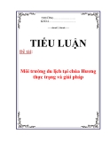 Tiểu luận: Môi trường du lịch tại chùa Hương - thực trạng và giải pháp