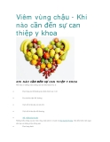 Viêm vùng chậu - Khi nào cần đến sự can thiệp y khoa 