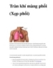 Tràn khí màng phổi (Xẹp phổi)  
