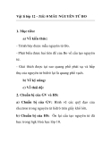 Vật lí lớp 12 - Tiết: 0 MẪU NGUYÊN TỬ BO 