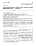 Báo cáo toán học: "Differential display identifies overexpression of the USP36 gene, encoding a deubiquitinating enzyme, in ovarian cancer"
