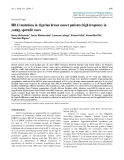 Báo cáo toán học: "BRCA1 mutations in Algerian breast cancer patients: high frequency in young, sporadic cases"