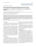 Báo cáo toán học: "Contrast-Enhanced Ultrasonograpic Findings in Pancreatic Tumors Chiara RECALDINI, Gianpaolo CARRAFIELLO, Elena BERTOLOTTI, Maria Gloria ANGERETTI, Carlo FUGAZZOLA"