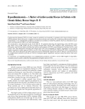 Báo cáo y học: "Hypoalbuminaemia – A Marker of Cardiovascular Disease in Patients with Chronic Kidney Disease Stages II - IV"