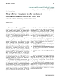 Báo cáo y học: "Optical Coherence Tomography in ocular toxoplasmosis"