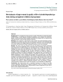 Báo cáo y học: "Determinants of improvement in quality of life of alcohol-dependent patients during an inpatient withdrawal programme"