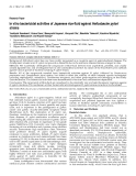 Báo cáo y học: "In vitro bactericidal activities of Japanese rice-fluid against Helicobacter pylori strains"