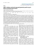 Báo cáo y học: "PARP-1 inhibitors: are they the long-sought genetically specific drugs for BRCA1/2-associated breast cancers"