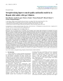 Báo cáo y học: "Strength training improves muscle quality and insulin sensitivity in Hispanic older adults with type 2 diabetes"