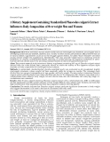 Báo cáo y học: " A Dietary Supplement Containing Standardized Phaseolus vulgaris Extract Influences Body Composition of Overweight Men and Women"