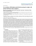 Báo cáo y học: " No associations of Helicobacter pylori infection and gastric atrophy with plasma total homocysteine in Japanes"