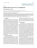 Báo cáo y học: "Childhood Febrile Seizures: Overview and Implications"