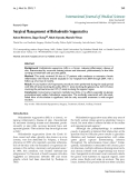Báo cáo y học: "surgical Management of Hidradenitis Suppurativa"