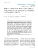 Báo cáo y học: "Identification of clinical and simple laboratory variables predicting responsible gastrointestinal lesions in patients with iron deficiency anemia"