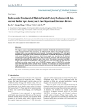 Báo cáo y học: "Endovascular Treatment of Bilateral Carotid Artery Occlusion with Concurrent Basilar"