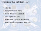 Transistor hai cực tính -BJT