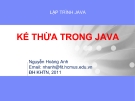 KẾ THỪA TRONG JAVA