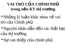 Giáo trình kinh tế vi mô_Chương 7: Vai trò của chính phủ trong nền kinh tế thị trường