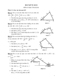 Bài tập tự giải môn cơ học ứng dụng