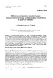 Báo cáo khoa học: "Differences of genetic variation based isozymes of primary and secondary metabolism in Quercus petraea"