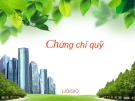 Đề tài: " Chứng chỉ quỹ"