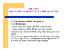 Bài giảng quản trị học - Chương 1