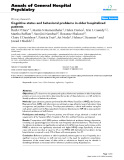 Báo cáo y học: "Cognitive status and behavioral problems in older hospitalized patients"