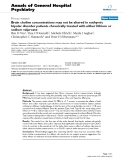 Báo cáo y học: "Brain choline concentrations may not be altered in euthymic bipolar disorder patients chronically treated with either lithium or sodium valproate"