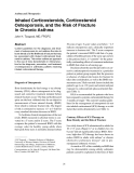 Báo cáo y học: "Inhaled Corticosteroids, Corticosteroid Osteoporosis, and the Risk of Fracture in Chronic Asthma"