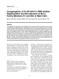 Báo cáo y học: "Coaggregation of Fc RI with Fc RIIB Inhibits Degranulation but Not Induction of Bcl-2 Family Members A1 and Bim in Mast Cells"