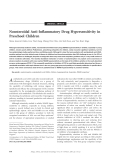 Báo cáo y học: " Nonsteroidal Anti-Inflammatory Drug Hypersensitivity in Preschool Children"