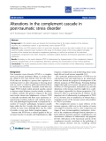 Báo cáo y học: "Alterations in the complement cascade in post-traumatic stress disorder"