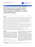 Báo cáo y học: "Adrenal suppression: A practical guide to the screening and management of this under-recognized complication of inhaled corticosteroid therapy"