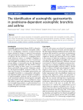 Báo cáo y học: "The identification of eosinophilic gastroenteritis in prednisone-dependent eosinophilic bronchitis and asthma"