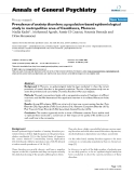 Báo cáo y học: "Prevalence of anxiety disorders: a population-based epidemiological study in metropolitan area of Casablanca, Morocco"