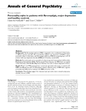 Báo cáo y học: "Personality styles in patients with fibromyalgia, major depression and healthy controls"