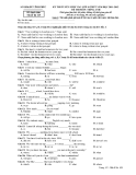 KỲ THI TUYỂN SINH VÀO LỚP 10 THPT NĂM HỌC 2011-2012 ĐỀ THI MÔN: TIẾNG ANH - Mã đề thi 169