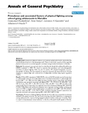 Báo cáo khoa học: "Prevalence and associated factors of physical fighting among school-going adolescents in Namibia"