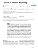 Báo cáo khoa học: "rimary care patients in psychiatric clinical trials: a pilot study using videoconferencing"