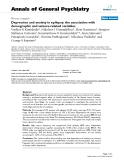 Báo cáo khoa học: "Depression and anxiety in epilepsy: the association with demographic and seizure-related variables"