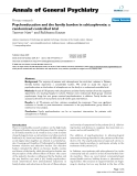 Báo cáo y học: " Psychoeducation and the family burden in schizophrenia: a randomized controlled trial"